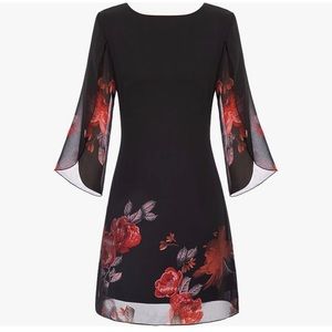 Knee length chiffon dress